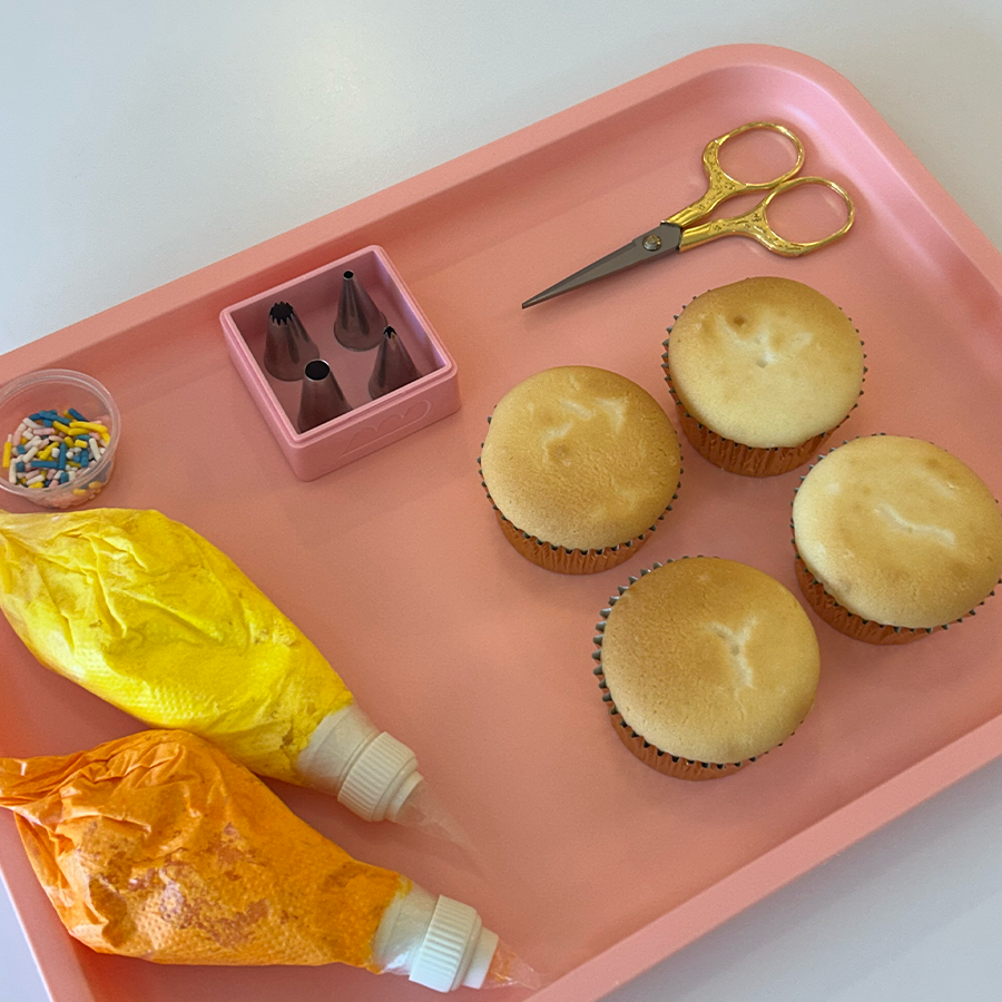 Activité de décoration de cupcakes
