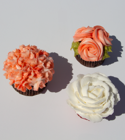 Cours de décoration de cupcakes floraux