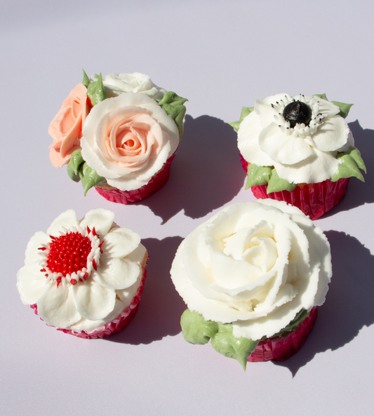 Cours de décoration de cupcakes floraux